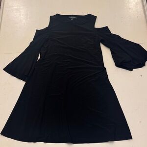 Polo Ralph Lauren Black Cold Shoulder Dress